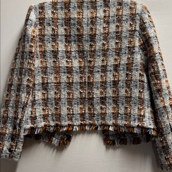 L'AGENCE Women's Plaid Tweed Blazer - Brown and blue
Size 8 - Picture 10 of 10